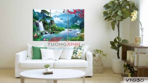 Tranh phong cảnh Sơn thủy hữu tình TN087