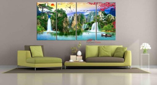 Tranh phong cảnh Sơn thủy hữu tình TN200