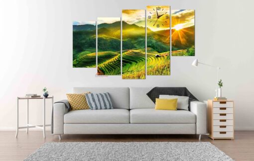 Tranh đồng hồ thiên nhiên TN831