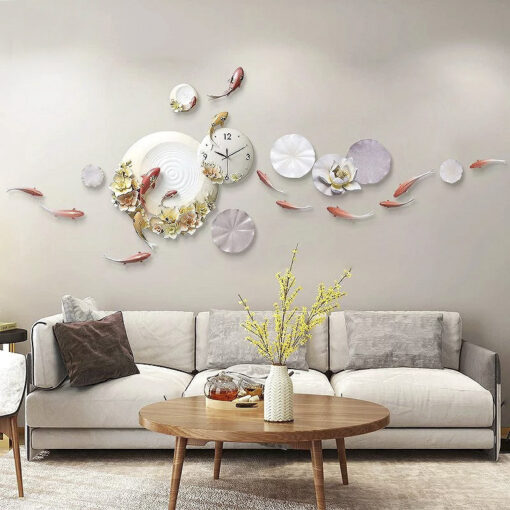 Đồng hồ phù điêu cá 3D DHA31