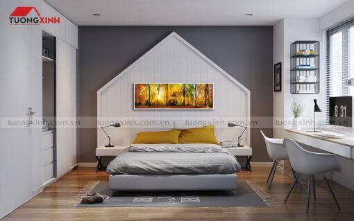 Tranh treo tường phòng ngủ phong cảnh mùa thu SCA599A