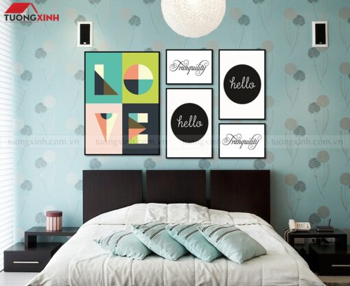 Tranh treo tường phòng ngủ nghệ thuật hiện đại SCA1602