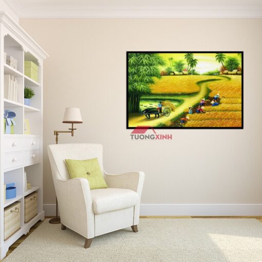 Tranh treo tường phong cảnh đồng quê TN1446