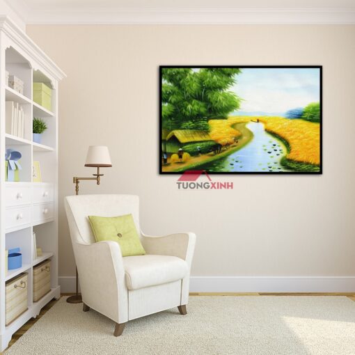Tranh treo tường phong cảnh đồng quê TN1451