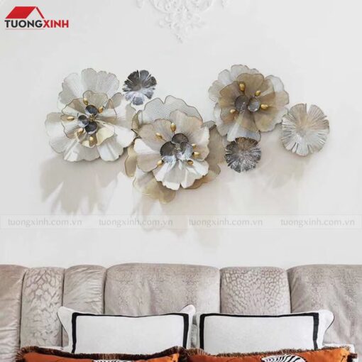 Tranh kim loại decor nghệ thuật phòng khách TX700
