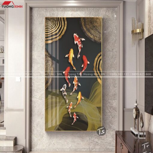 Tranh cá cửu ngư nghệ thuật TG112
