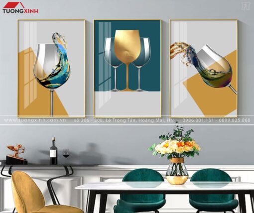 TRANH TRÁNG GƯƠNG CHIẾC LY NGHỆ THUẬT TG204