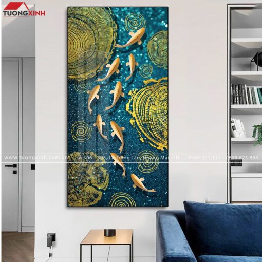 TRANH CÁ CỬU NGƯ NGHỆ THUẬT TG113