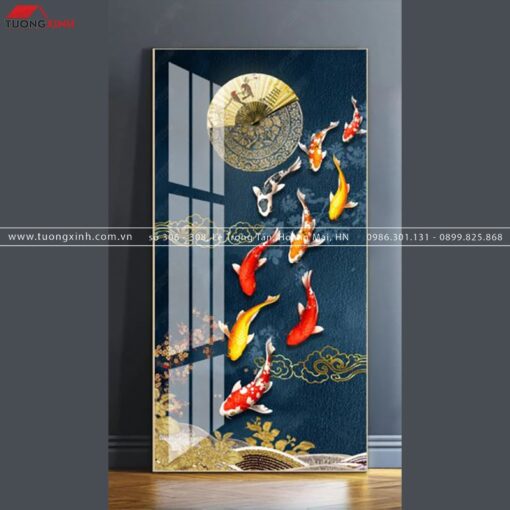 TRANH CÁ CỬU NGƯ NGHỆ THUẬT TG742