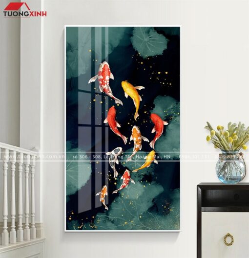 TRANH CÁ CỬU NGƯ QUẦN HỘI TG478