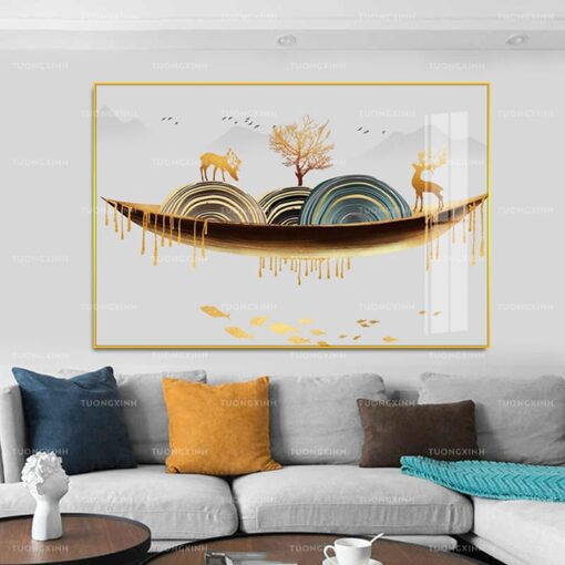 Tranh treo tường tuần lộc nghệ thuật TG940