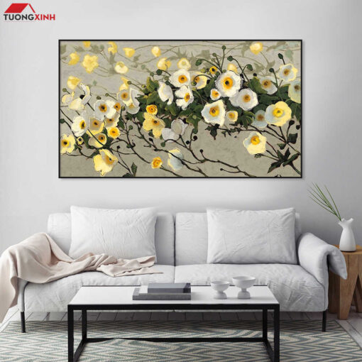 Tranh treo tường Hoa Nghệ Thuật trừu tượng TG1461