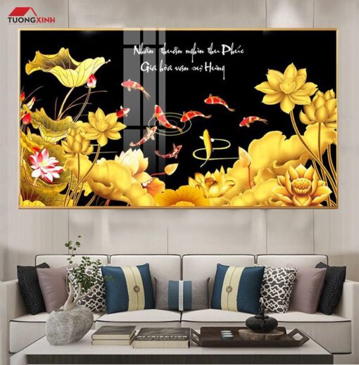 Tranh Tráng Gương Cửu Ngư Quần Hội TG1415