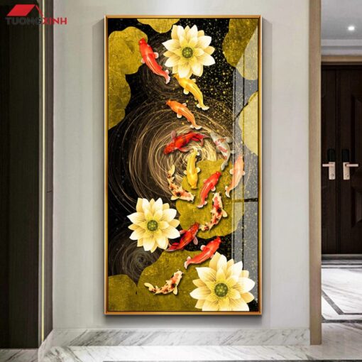 Tranh Tráng Gương Cửu Ngư Quần Hội TG1409