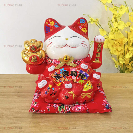 Mèo Thần Tài Vẫy Tay Chiêu Tài Đón Lộc MT32