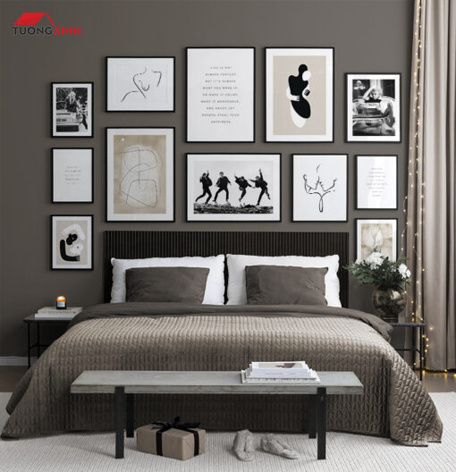 Set tranh treo tường Scandinavia tối giản nghệ thuật SCA1953