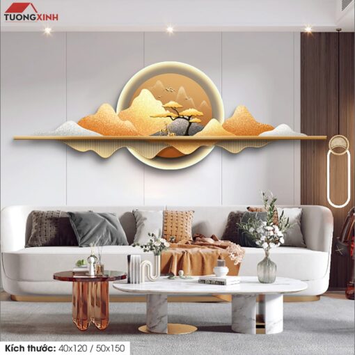 Tranh tráng gương đèn LED, Phong Cảnh Nghệ Thuật LD94