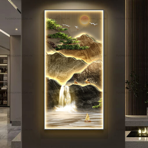 Tranh LED phong cảnh nghệ thuật trang trí phòng khách LD355