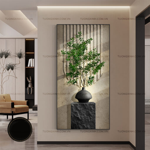 Tranh cây xanh nghệ thuật trang trí phòng khách TG2353
