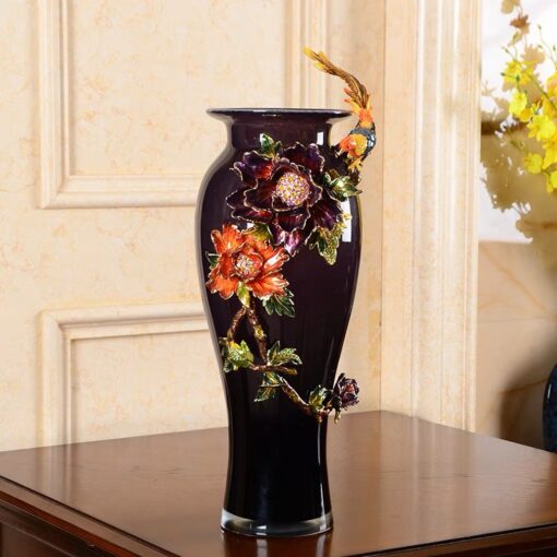 Bình hoa gốm sứ tráng men cao cấp GS08