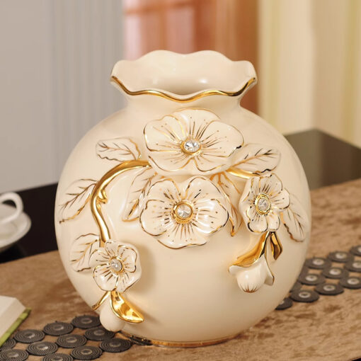 Bình hoa gốm sứ tráng men cao cấp GS28
