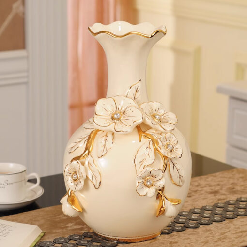 Bình hoa gốm sứ tráng men cao cấp GS27