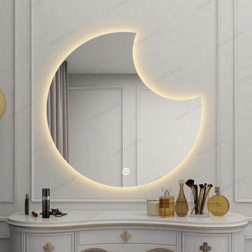 Gương đèn led tròn cao cấp trang trí nội thất GC76