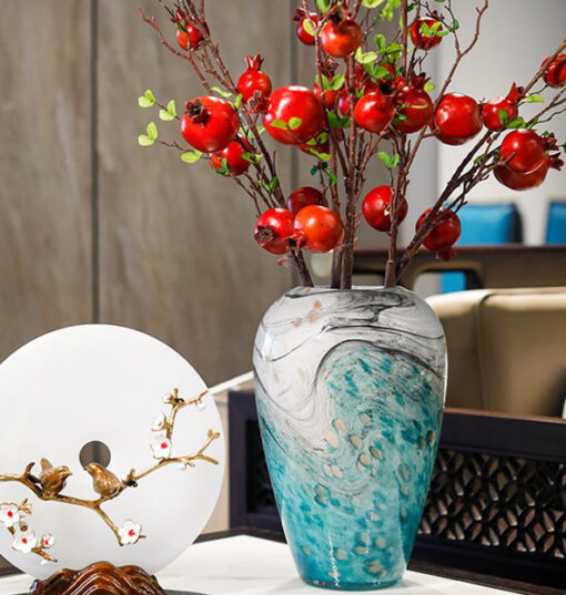 Bình hoa thủy tinh nghệ thuật trang trí GS90