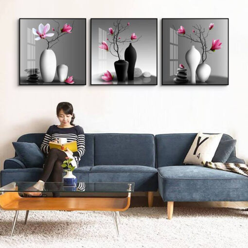 Tranh tráng gương lục bình mộc lan TG3320
