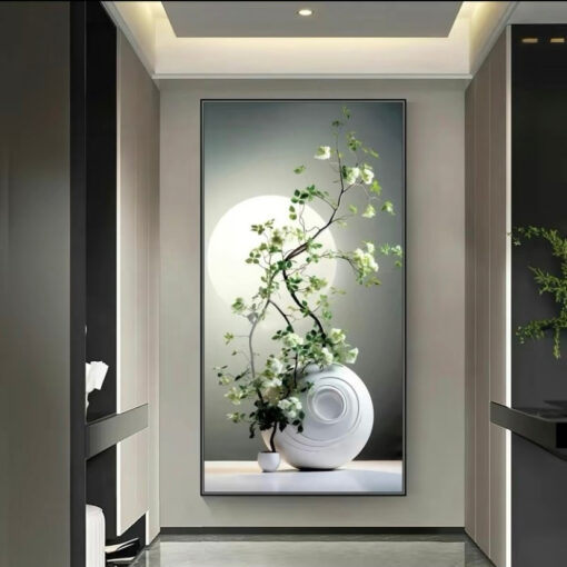Tranh bình hoa ánh trăng nghệ thuật TG3329