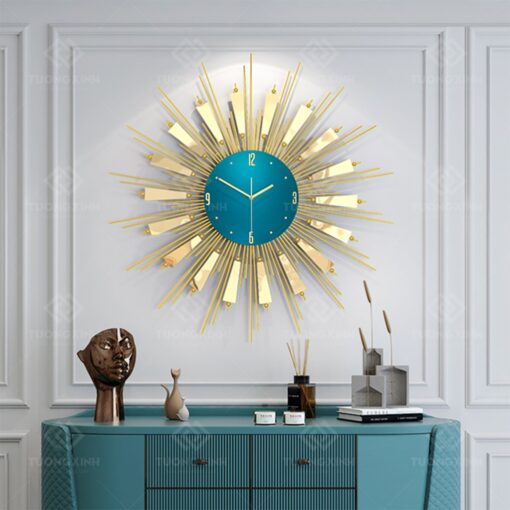 Tranh treo tường Scandinavian và cách deco hiệu quả 17 Đồng hồ treo tường nghệ thuật trang trí nội thất DHA112