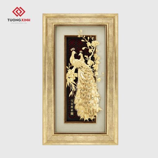 Tranh dát vàng 24K cao cấp công thành danh toại TDV01