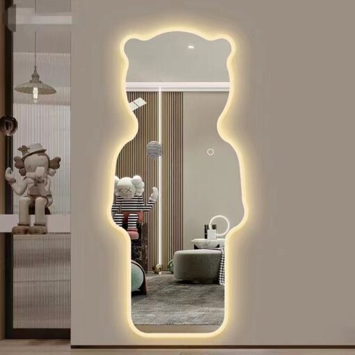 Gương led toàn thân Gấu decor trang trí GC052
