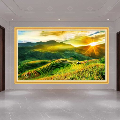 Tranh dán tường 3D phong cảnh TDT117