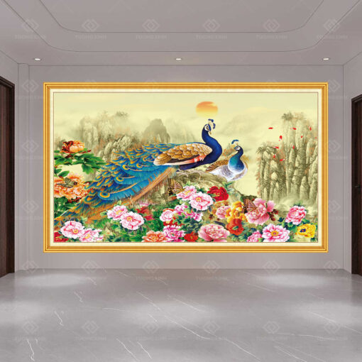Tranh dán tường 3D công thành danh toại TDT81