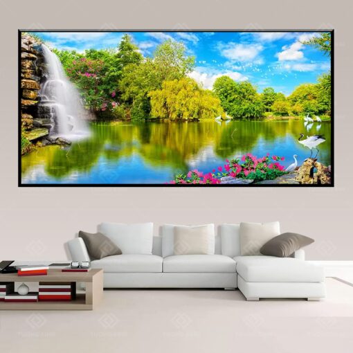 Tranh dán tường 3D phong cảnh TDT166