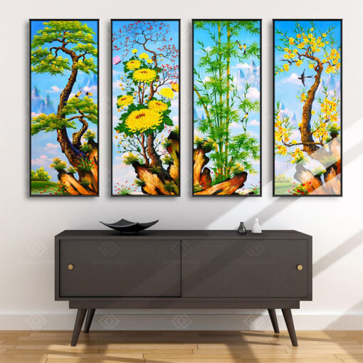 Tranh treo tường Tứ Quý TQ3621