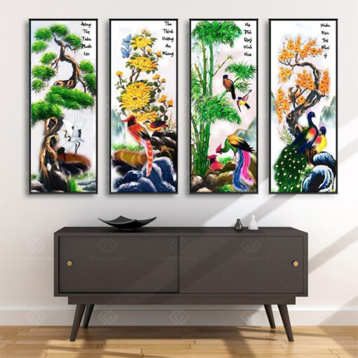 Tranh treo tường Tứ Quý TQ3628