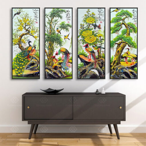 Tranh treo tường Tứ Quý TQ3645