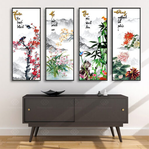 Tranh treo tường Tứ Quý TQ3646
