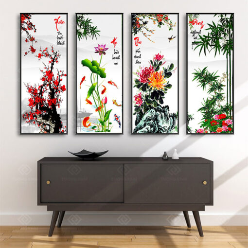 Tranh treo tường Tứ Quý TQ3614