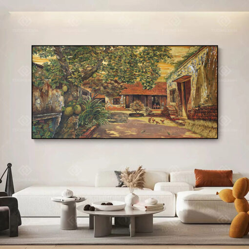 Tranh tráng gương Art chốn xưa TG3653