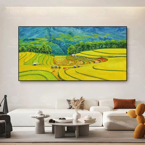 Tranh tráng gương Art hương lúa TG3661