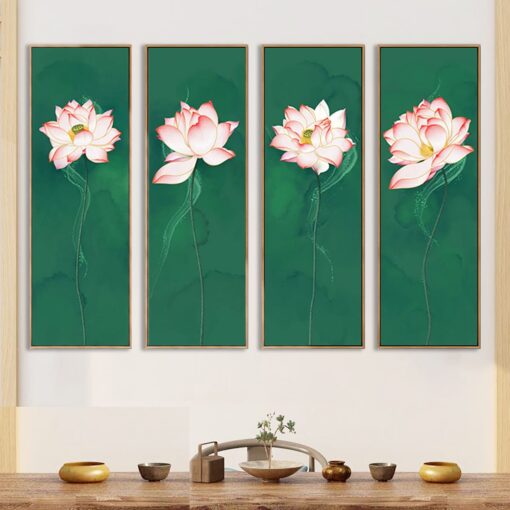 Tranh treo tường hoa sen nghệ thuật TG3498