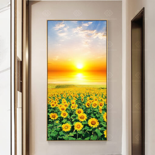 Tranh treo tường cánh đồng hoa hướng dương TG3739