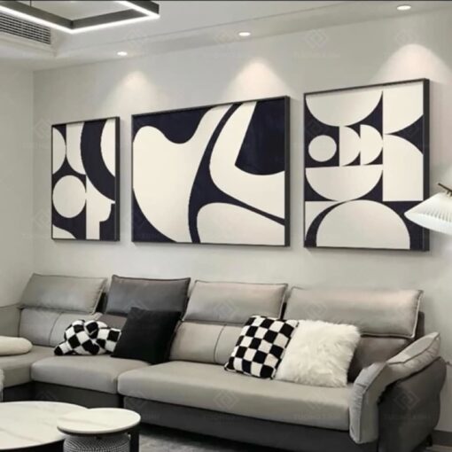 Tranh trừu tượng nghệ thuật trang trí phòng khách TG3820