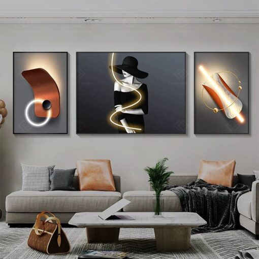 Tranh cô gái trừu tượng nghệ thuật TG3811