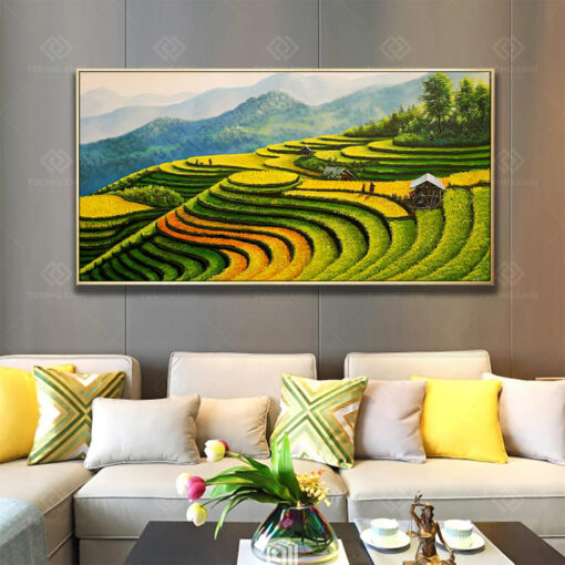 Tranh treo tường phong cảnh mù cang chải TG3758