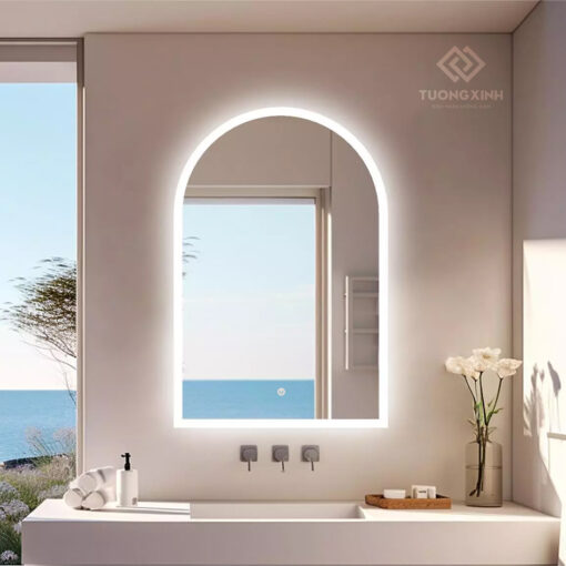 Gương Led vòm decor trang trí nội thất GC206