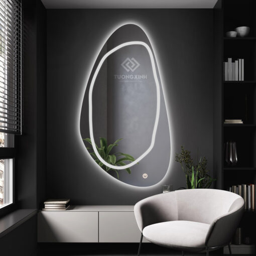 Gương Led viền decor trang trí nội thất GC232